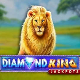 Diamond King Jackpots online game logo by SpinPlay Games on lizzaro.gr