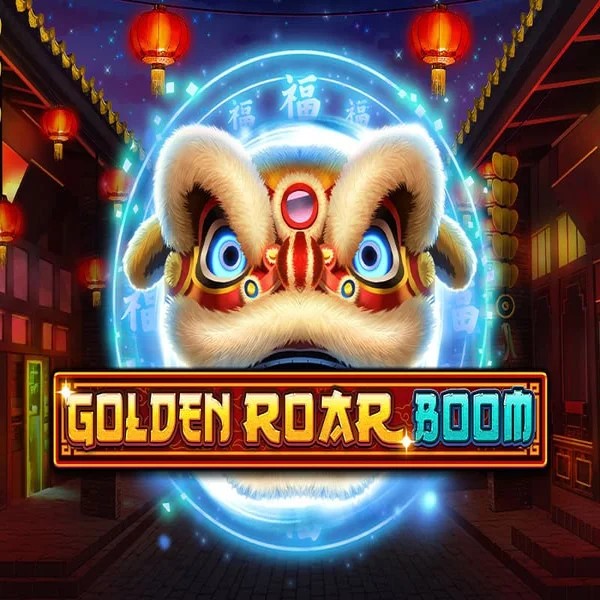 Golden Roar BOOM slot visual from Greentube available on lizzaro.gr